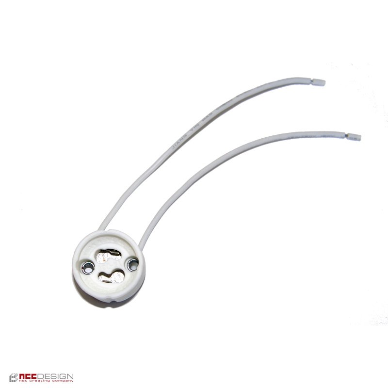 1 x GU10 Fassung Keramik Lampenfassung LED Halogen mit Kabel 1 x GU10 Fassung Keramik Lampenfassung LED Halogen mit Kabel