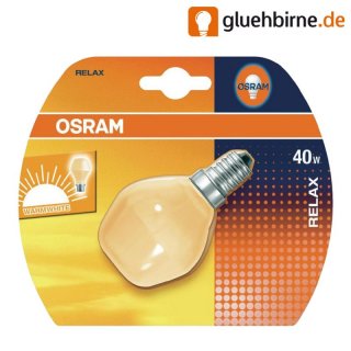Osram Tropfen Relax 40W E14 Glühbirne Glühlampe PC...