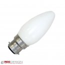 1 x Leuci Kerze Glühbirne 60W B22 Opal weiß Glühbirnen...