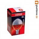 1 x Osram Tropfen Kopfspiegel Silber 40W E14 Glühbirne...