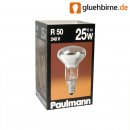 1 x Paulmann Reflektor Glühbirne R50 25W Glühlampe E14...