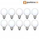 10 x Globe Glühbirne 60W E27 OPAL G60 60mm Globelampe 60...