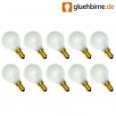 10 x Glühbirne Tropfen 15W E14 MATT Glühlampe 15 Watt...