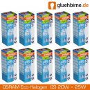 10 x Osram G9 Eco Halogen Stiftsockellampe 230V 20W = 25W...