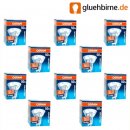 10 x Osram Halogenlampe 50W GU10 Halopar 16 Alu 230V 35°