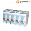10 x Philips Glühbirne Kerze 60W E14 klar 60 Watt...