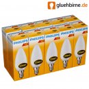 10 x Philips Glühlampe Glühbirne Kerze 25W E14 MATT...