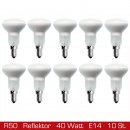 10 x Reflektor Glühbirne R50 40W Glühlampe E14...