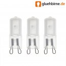 3 x G9 Hochvolt Halogen 25W MATT Stiftsockel Halogenlampe...