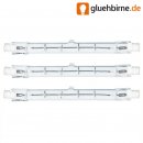 3 x Halogenstab 118mm 500W R7s Halogen 500 Watt Stab...