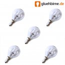 5 x Halogen Eco Tropfen Glühbirne 18W = 25W / 22W E14...