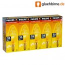 5 x Philips Gold Kroko Glühbirne Kerze 25W E14 Glühlampe...