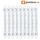 9 x Halogenstab 118mm 200W R7s Halogen 200 Watt Stab...