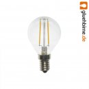 LED Filament Tropfen 2W = 25W E14 Klar Glühfaden 360° A+...