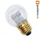 LED Tropfen 1W E27 KLAR V8 warm weiß für außen Kugel Birne