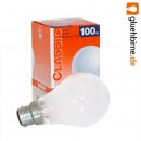 Osram Glühbirne B22d 100W MATT B22 Glühlampe Glühbirnen...