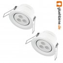 Osram LED Einbauleuchte Ivios II 2 x 4,5W Gehäuse weiß...