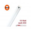 Osram T8 L 18W / 840 LUMILUX Cool White G13 Kalt Weiß