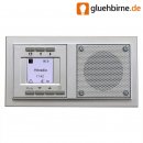 UP-Radio Uhr & Weckfunktion Unterputz Radio silber matt...