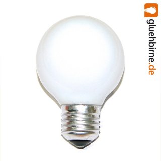 1 x Globe Glühbirne 60W E27 OPAL G60 60mm Globelampe 60...
