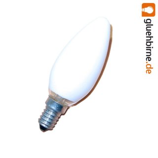1 x Glühbirne Kerze 15W E14 OPAL weiß matt Glühlampe...
