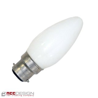 1 x Leuci Kerze Glühbirne 60W B22 Opal weiß Glühbirnen...