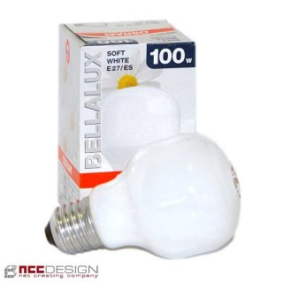 1 x Osram Glühbirne 100W Matt E27 Opal Soft White Bella...