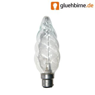 1 x Osram Riesen Kerze Glühbirne 40W B22 Klar gedreht...