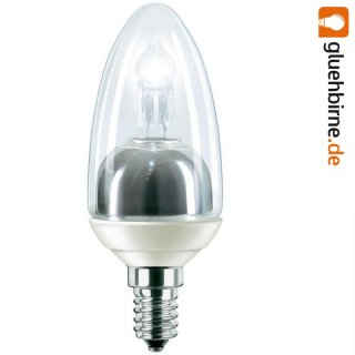 1 x PHILIPS Halogen Eco Classic B35 Kerze 13W = 25W E14...