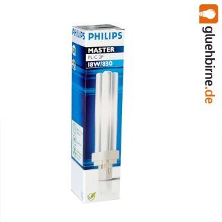 1 x Philips Master PL-C 2P 18W 830 Sockel G24d-2 18 Watt...