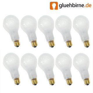 10 x Glühbirne 200W E27 MATT Glühlampe 200 Watt...