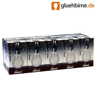 10 x Leuci Glühbirne 75W MATT E27 Longlife Krypton...