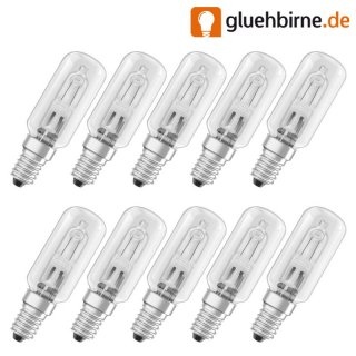 10 x OSRAM Halogen Halolux T ECO 25W E14 klar 64860 T...