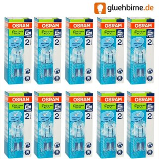 10 x Osram G9 Eco Halogen Stiftsockellampe 230V 33W = 40W...