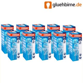 10 x Osram GY6,35 Halogen Stiftsockellampe 35W 12V...