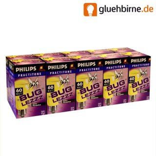10 x Philips Anti Insekten Glühbirne 60W Adios Mosquitos...