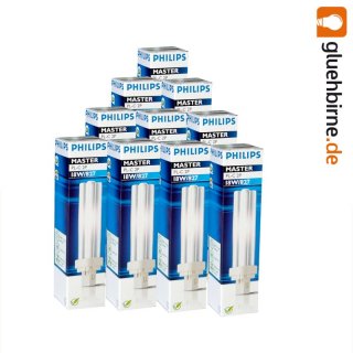 10 x Philips Master PL-C 2P 18W 827 Sockel G24d-2 18 Watt...