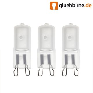 3 x G9 Hochvolt Halogen 25W MATT Stiftsockel Halogenlampe...