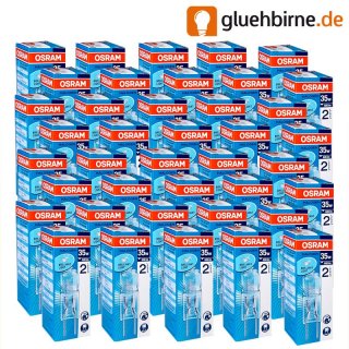 40 x Osram GY6,35 Halogen Stiftsockellampe 35W 12V...