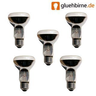 5 x Reflektor Glühbirne R63 60W E27 matt Glühlampe 60...