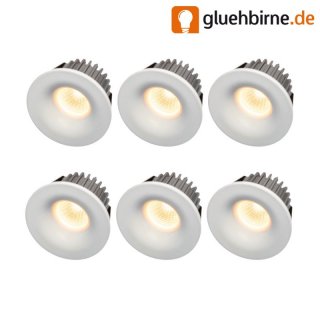 6 x LED Design Einbauleuchte Mini Rund 4W 200lm warmweiß...