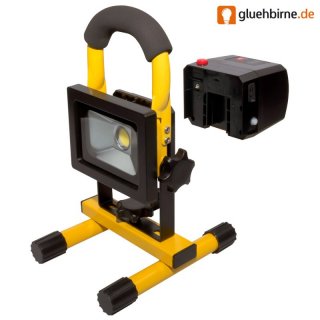 LED Wechsel-Akku Strahler 10W Handlampe Arbeitsleuchte...
