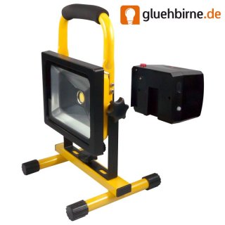 LED Wechsel-Akku Strahler 20W Handlampe Arbeitsleuchte...