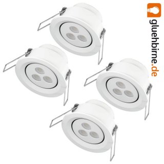 Osram LED Einbauleuchte Ivios II 4 x 4,5W Gehäuse weiß...