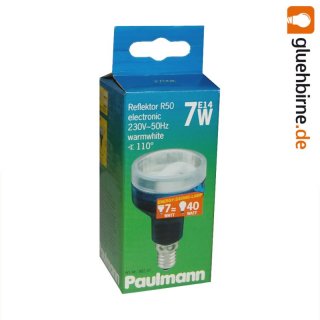Paulmann ESL Energiesparlampe Reflektor R50 7W = 40W E14...