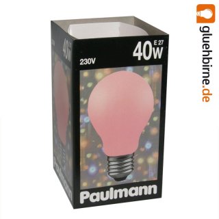 Paulmann Glühbirne 40W Softone Rot 40 Watt E27 Glühlampe...