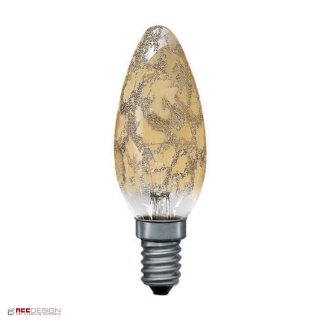 Paulmann Kerze Krokoeis Gold 25W E14 Kerzen 25 Watt...