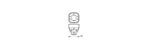 G24q-1 Sockel - 4 Pins