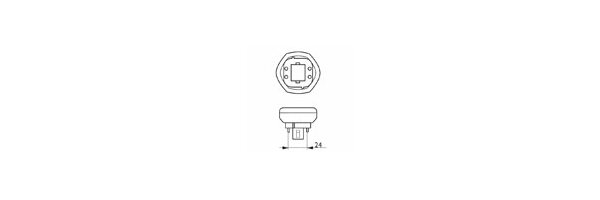 GX24d-2 Sockel - 2 Pins