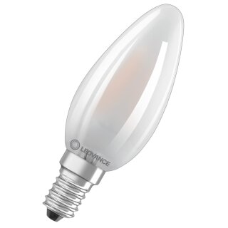 Ledvance LED Filament Kerze 2,5W = 25W E14 matt 250lm warmweiß 2700K